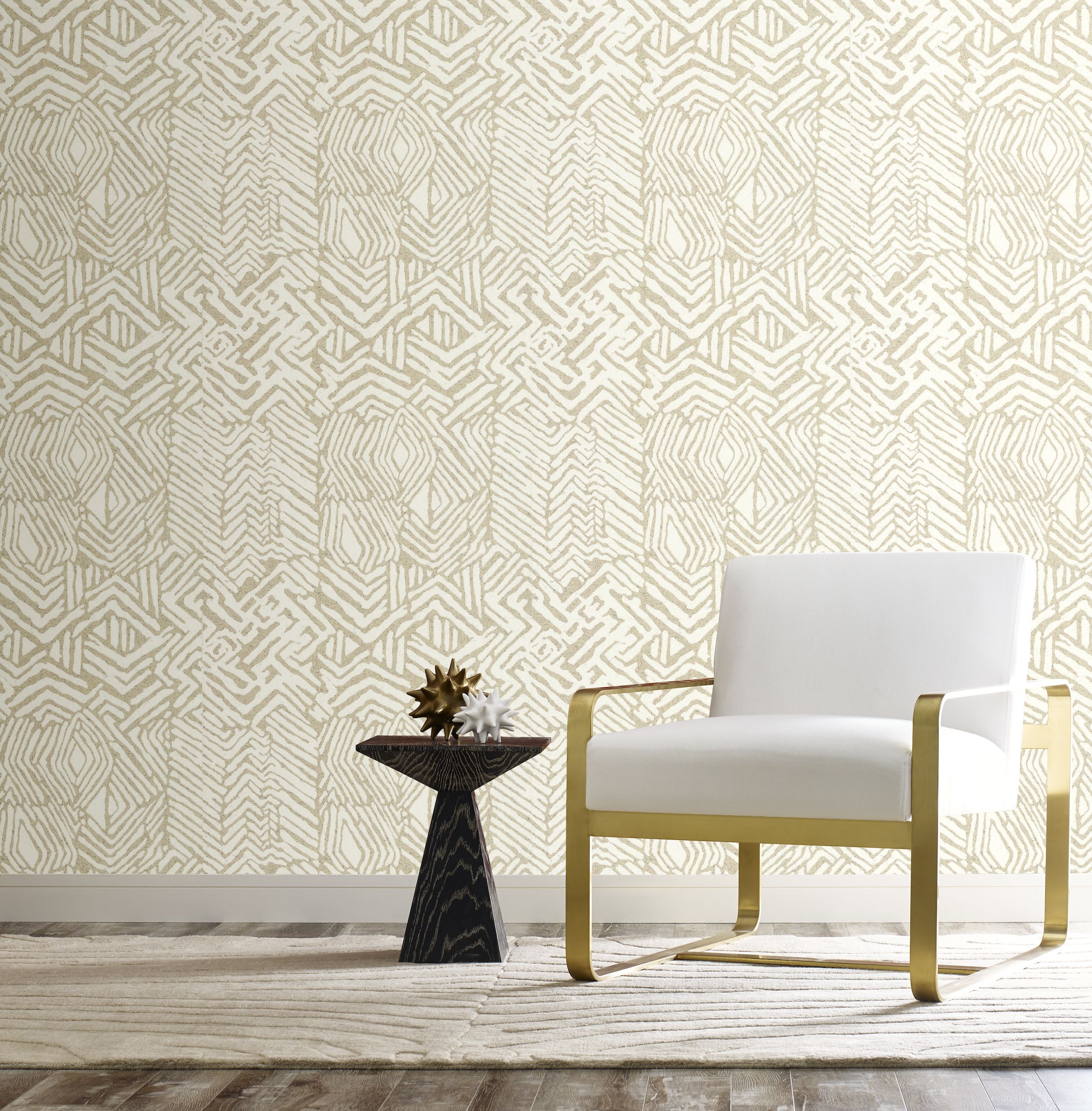 York Wallcoverings Tribal Print Wallpapers from Ronald Redding Designs