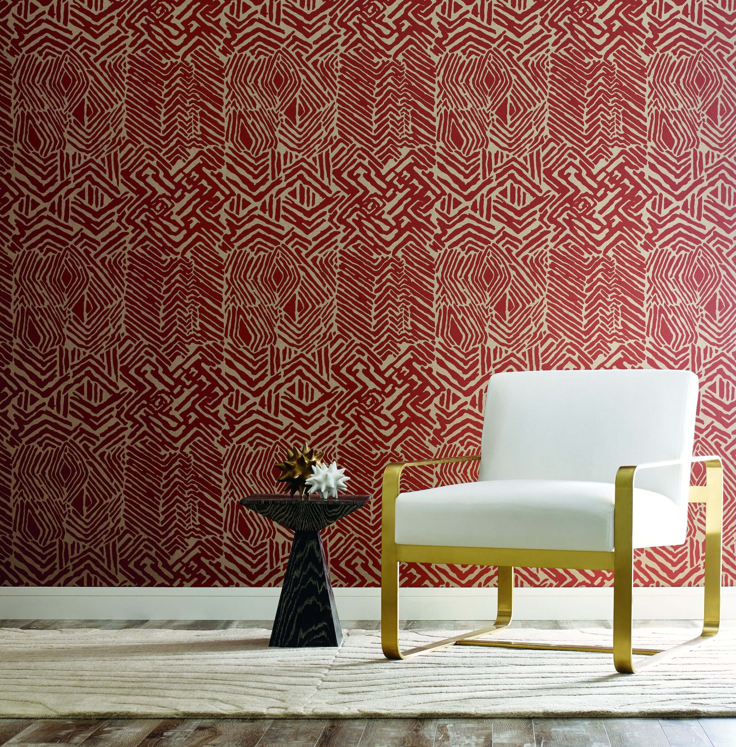 York Wallcoverings Tribal Print Wallpapers from Ronald Redding Designs