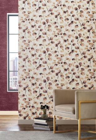 Leaves wallpapers from York Wallcoverings Antonina Vella Elegant Earth  Collection - The Savvy Decorator