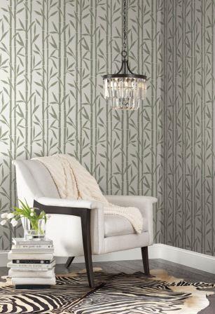 Leaves wallpapers from York Wallcoverings Antonina Vella Elegant Earth  Collection - The Savvy Decorator
